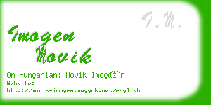 imogen movik business card